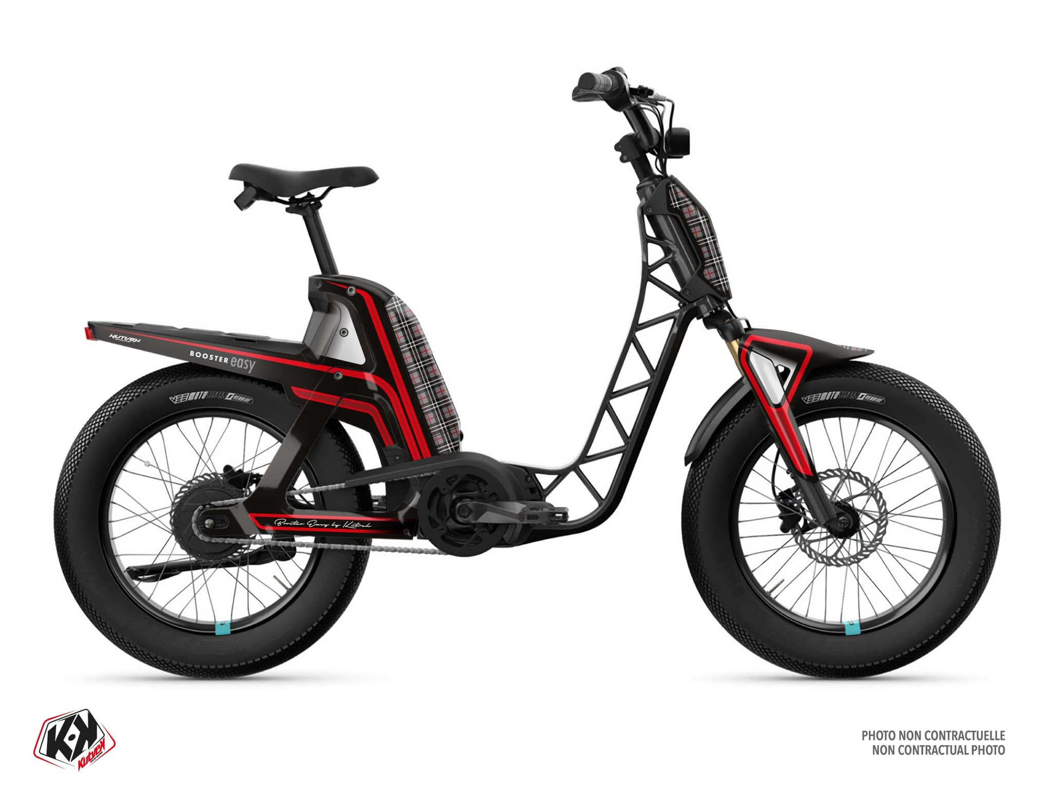 Kit graphique Scooter YAMAHA BOOSTER Easy TIEBREAK Rouge