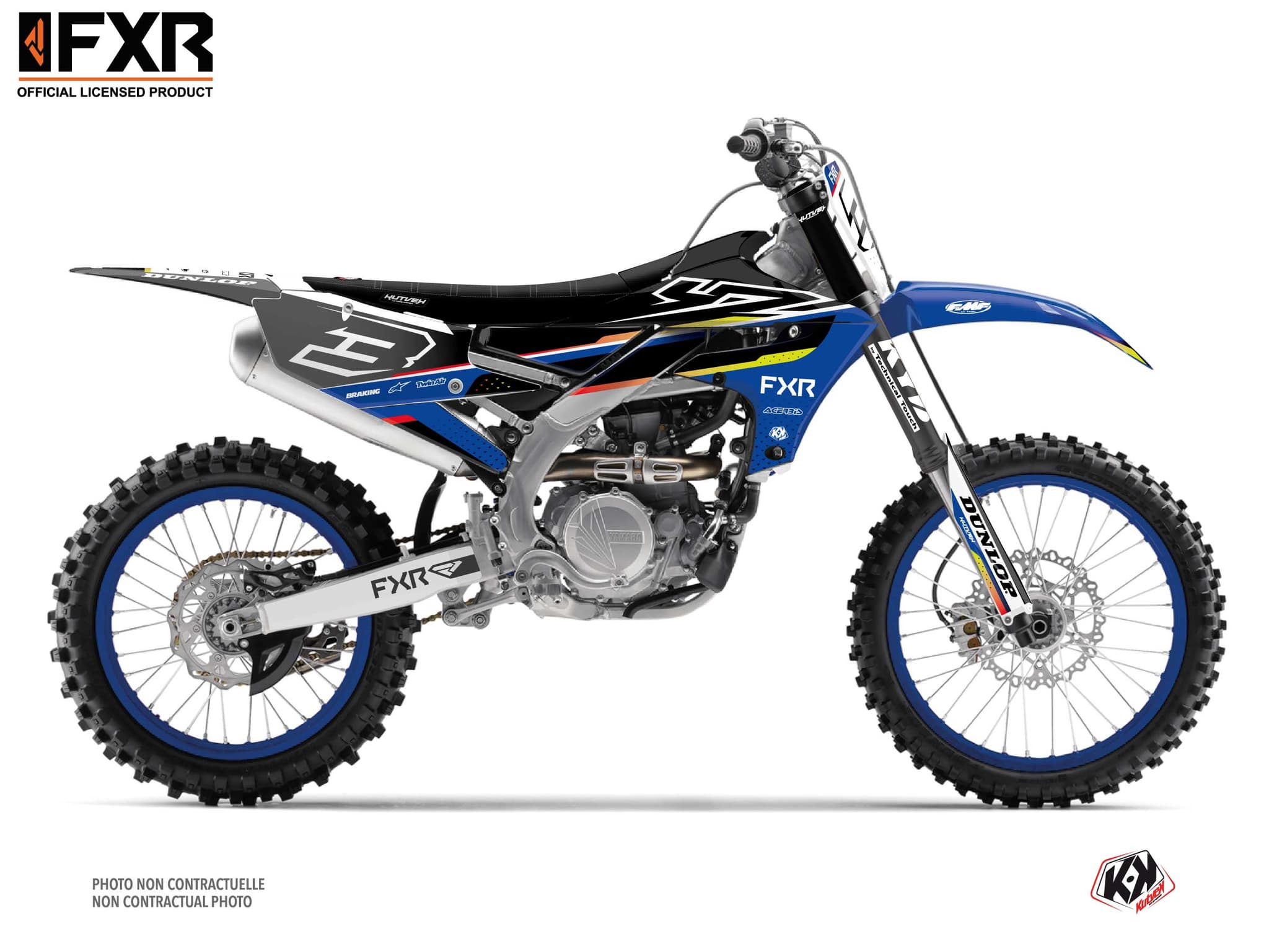 kit graphique motocross yamaha yz 450 f tilt noir