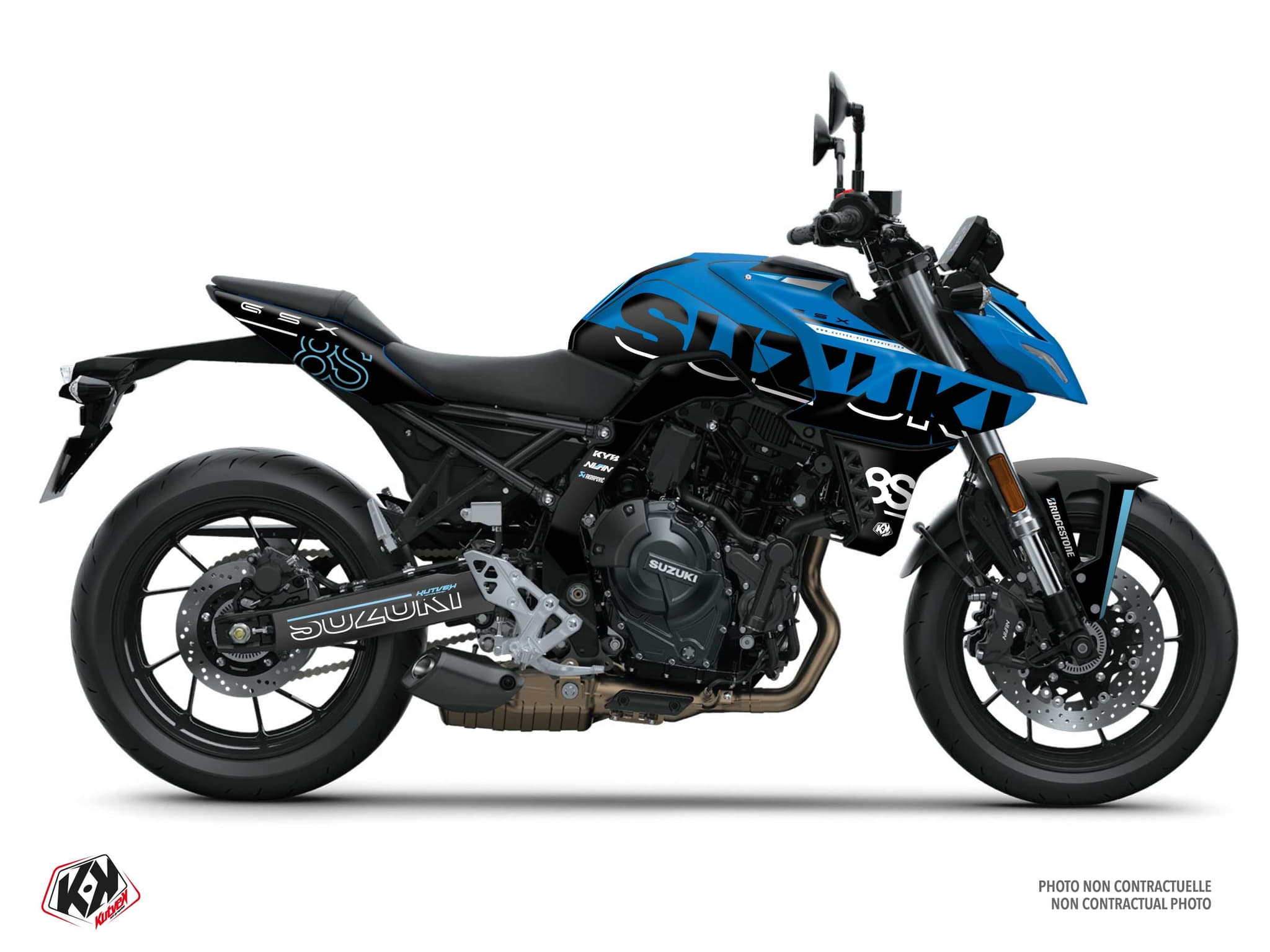 deko-set motorrad suzuki gsx-8s 800 titan blau | Suzuki | Kutvek