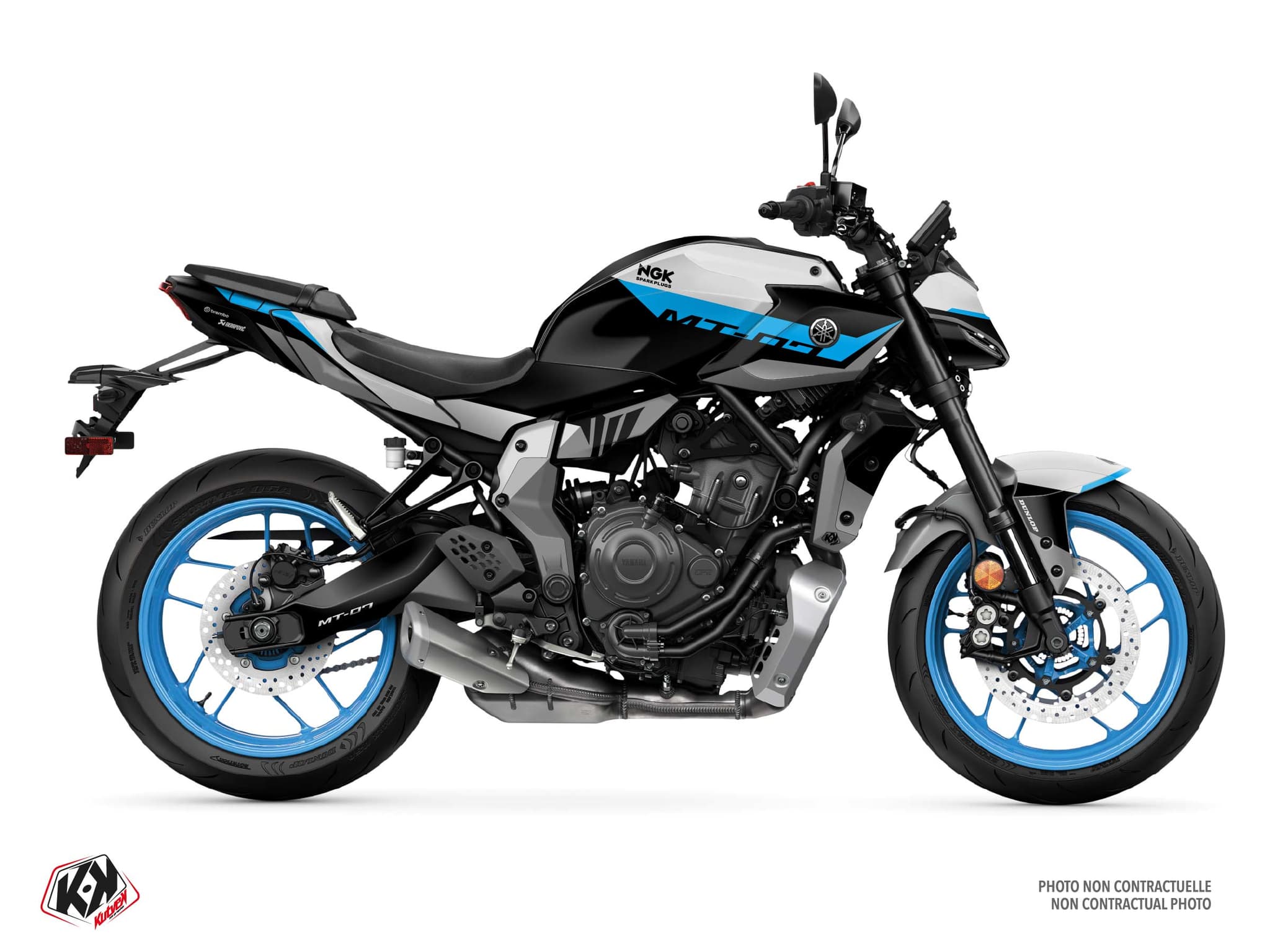 kit graphique moto yamaha mt 07 torque gris
