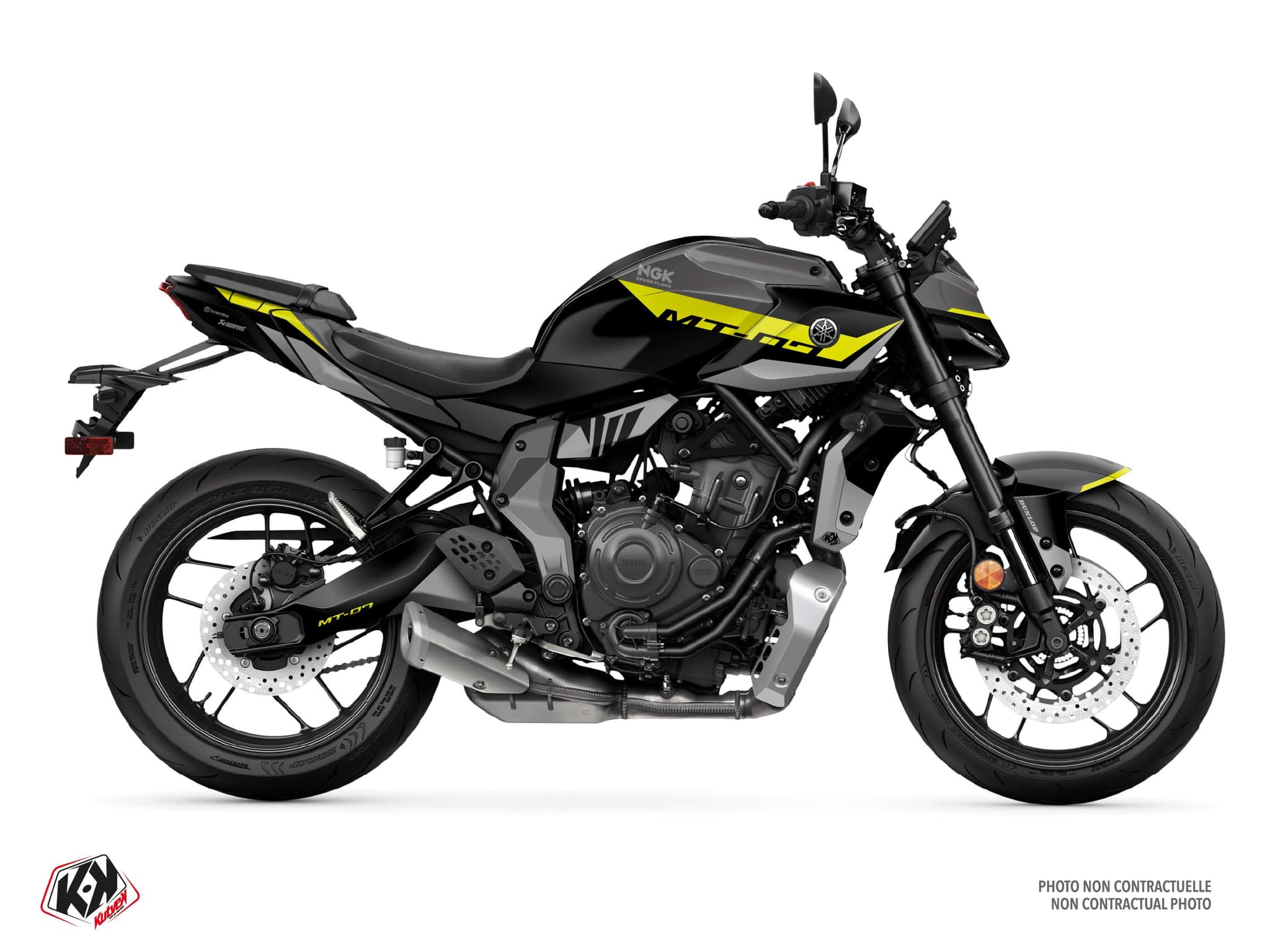 Kit graphique Moto YAMAHA MT 07 TORQUE Noir