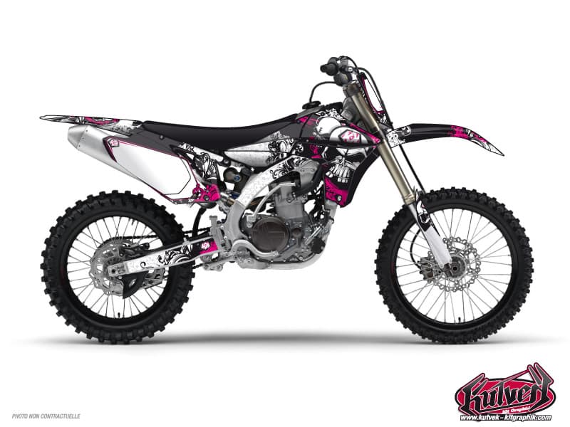 dirt bike yamaha yz 125 trash pink graphic kit | 125 YZ | Kutvek