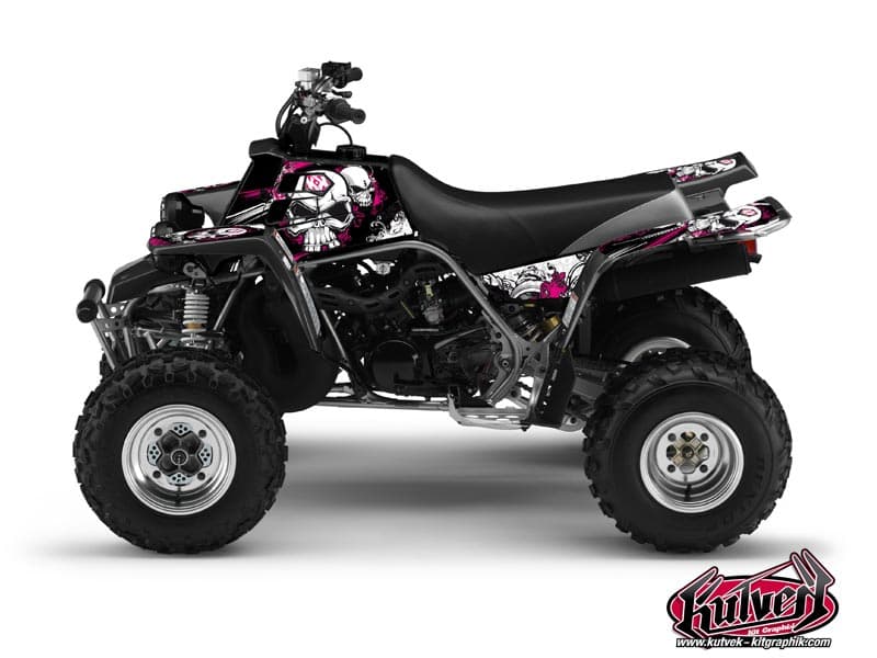 kit graphique quad yamaha banshee trash noir-rose | Yamaha | Kutvek
