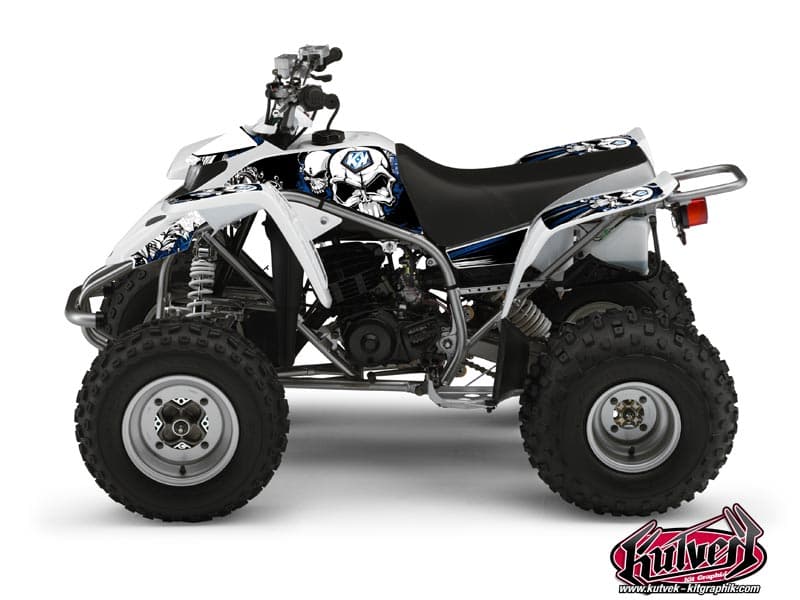 deko-set quad yamaha blaster 200 trash schwarz-blau
