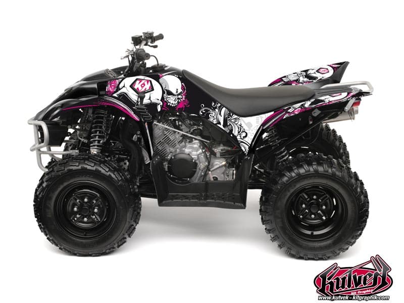 kit graphique quad yamaha wolverine 350 trash noir-rose | Yamaha | Kutvek