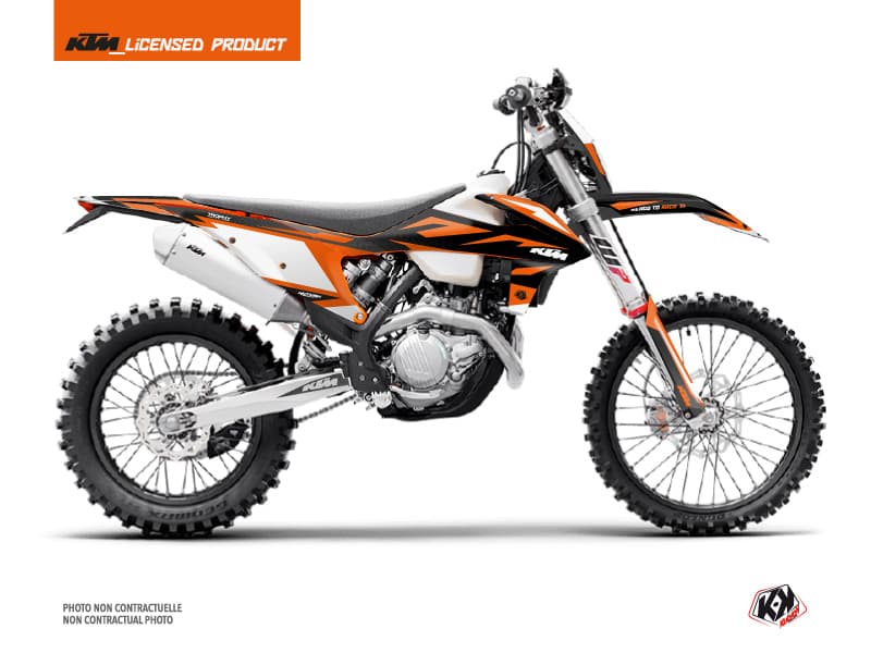 kit graphique motocross ktm exc excf trophy noir-orange | KTM | Kutvek