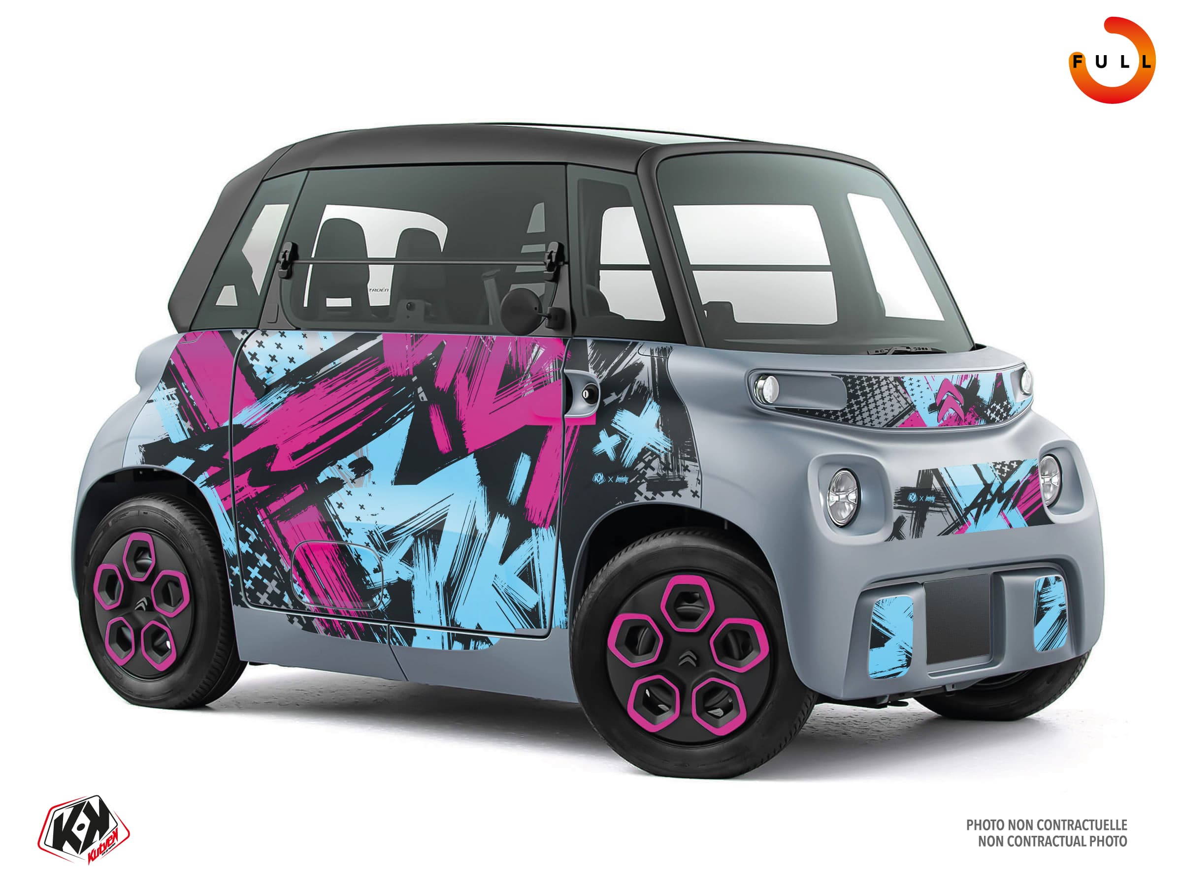 deko-set urban blau golfwagen citroën ami | Kutvek