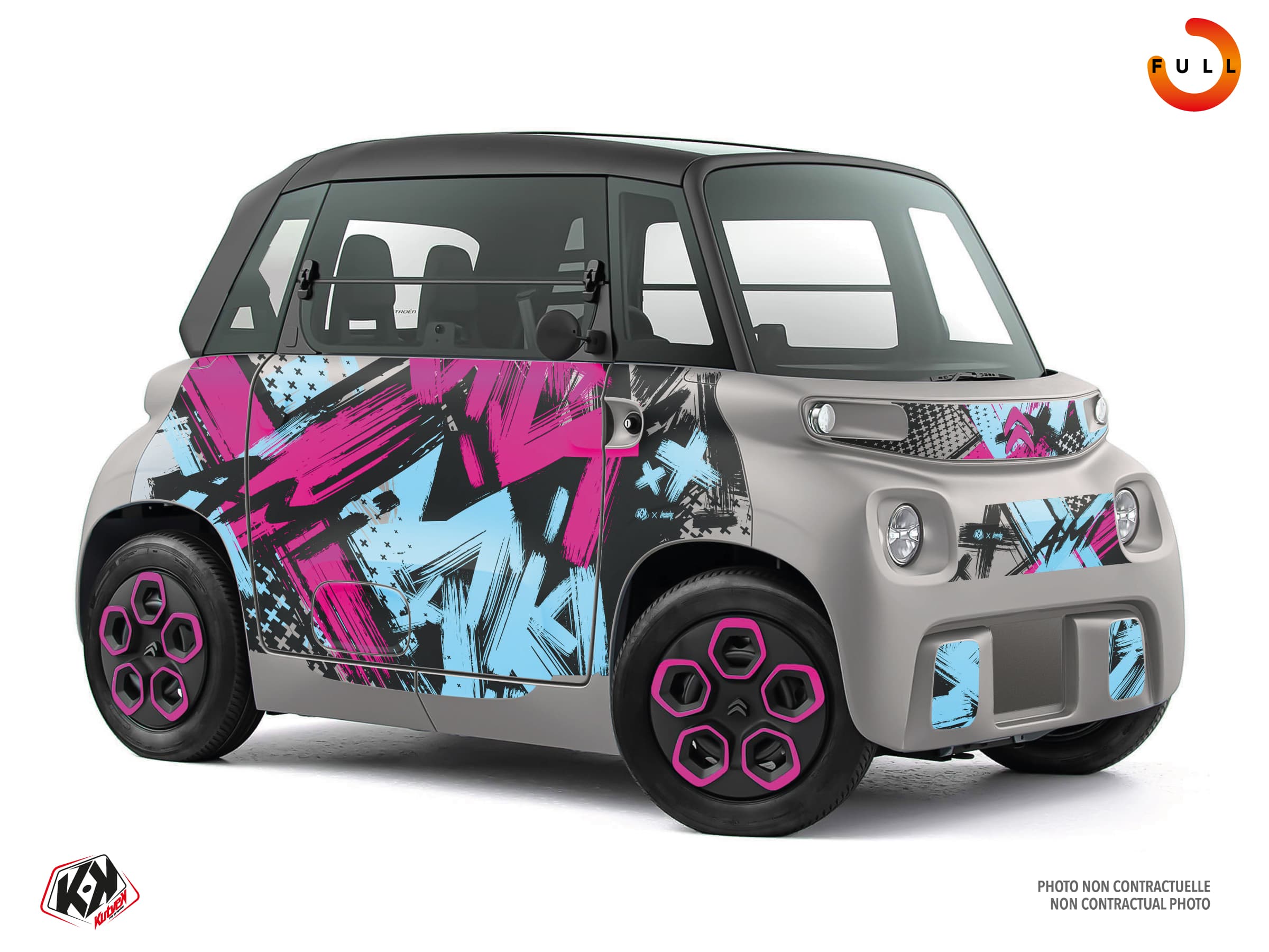 deko-set urban grau golfwagen citroën ami | Kutvek