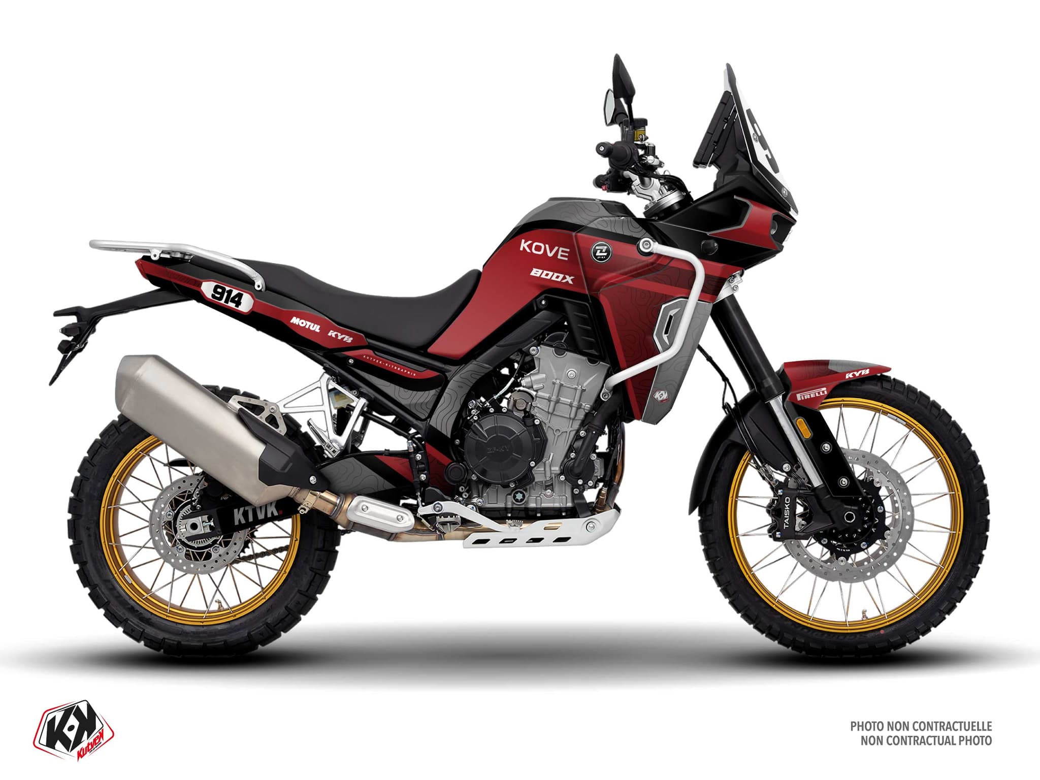 kit graphique moto kove x 800 vantage gris