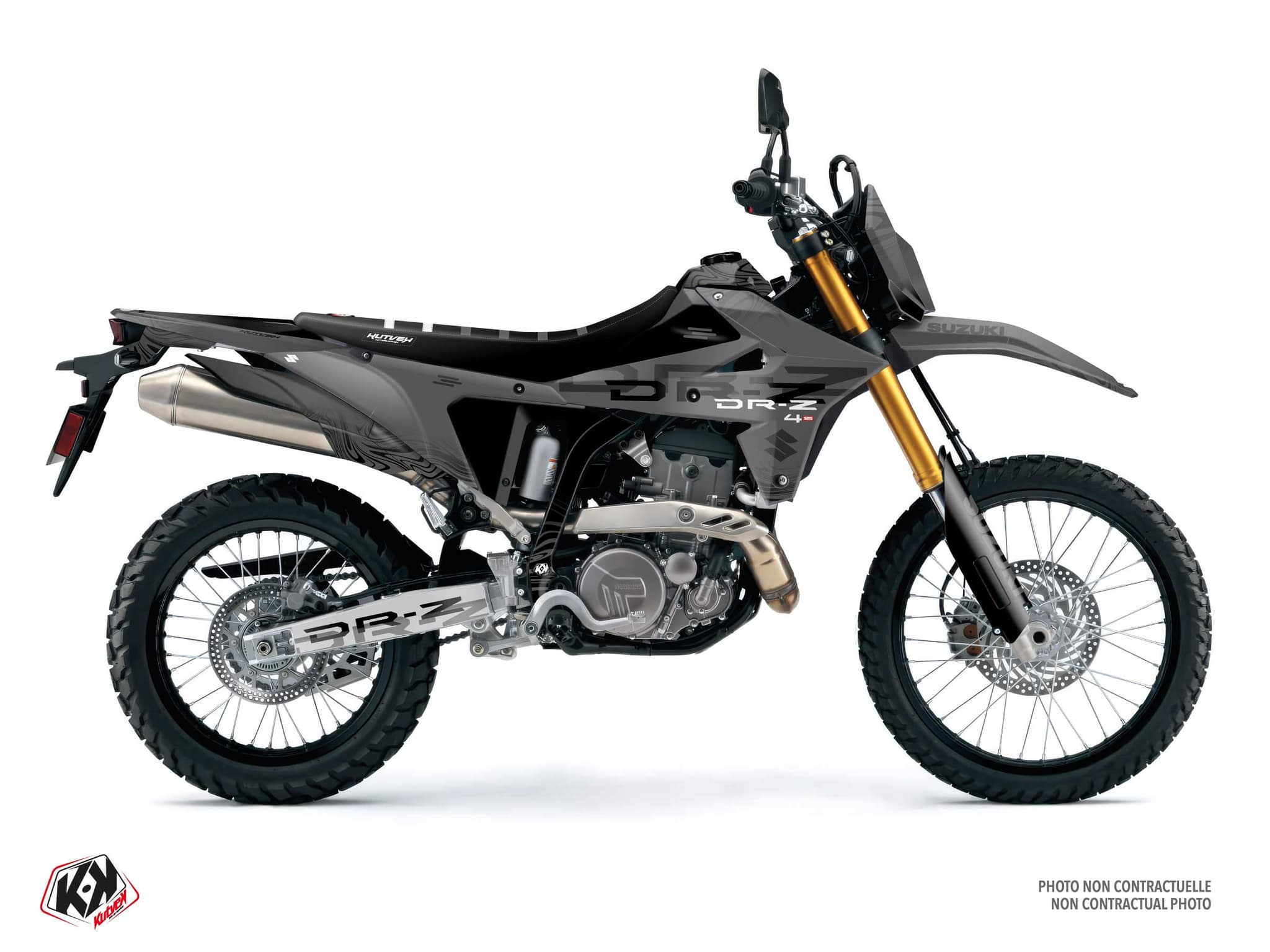 Kit graphique Moto SUZUKI DR-Z 4 S VEIN Gris