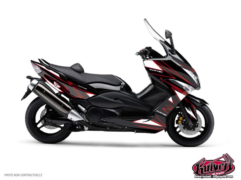 kit graphique maxi-scooter yamaha tmax 530 velocity rouge | Yamaha | Kutvek