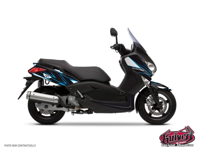 kit graphique maxi-scooter yamaha xmax 125 velocity bleu