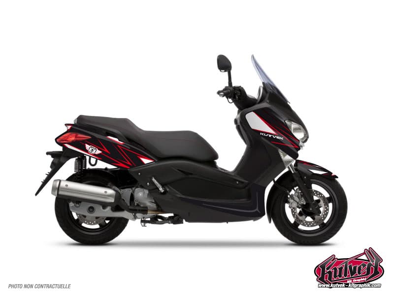 kit graphique maxi-scooter yamaha xmax 125 velocity rouge