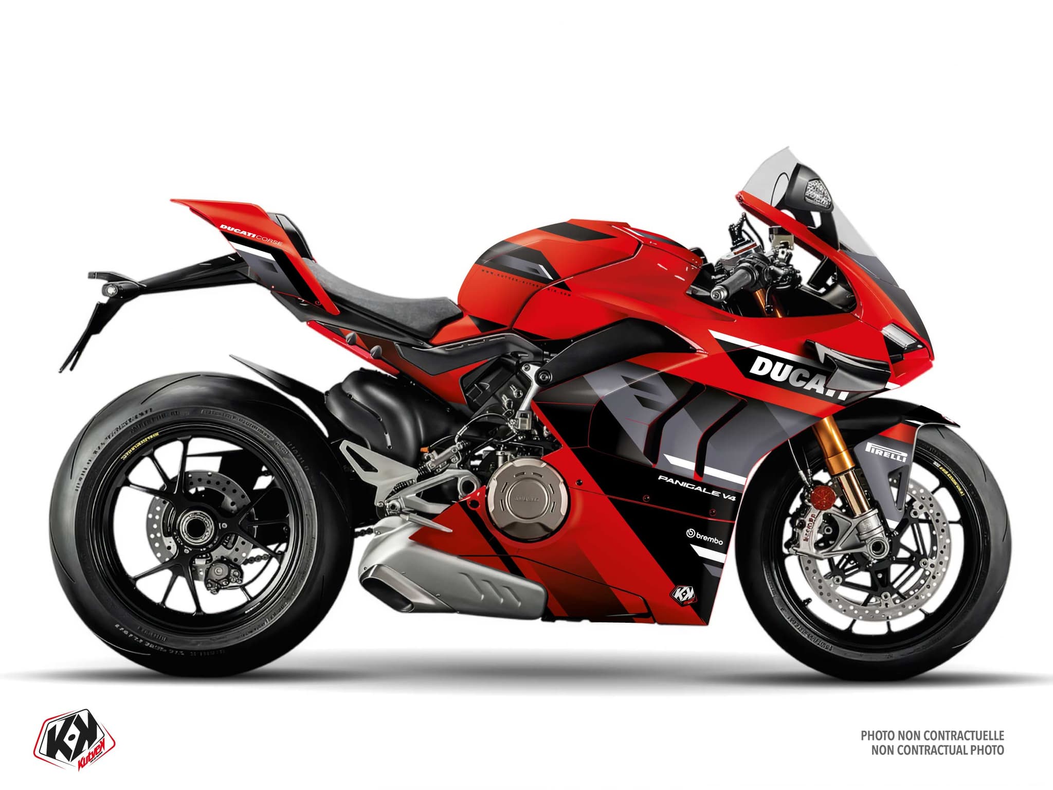 kit graphique moto ducati panigale v4 velox gris | Ducati | Kutvek
