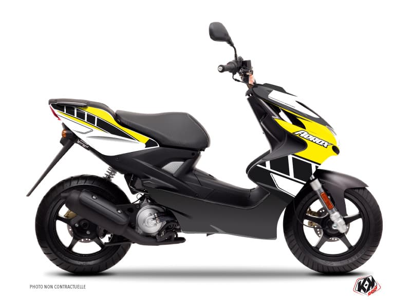kit graphique scouter yamaha aerox vintage yamaha jaune