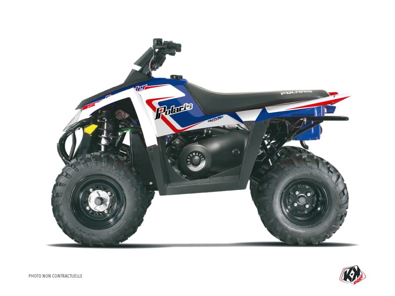 kit graphique quad polaris scrambler 500 vintage polaris bleu