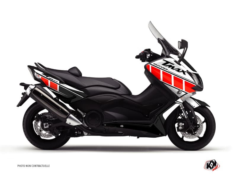 kit graphique maxi-scooter yamaha tmax 500 vintage yamaha rouge | Yamaha | Kutvek