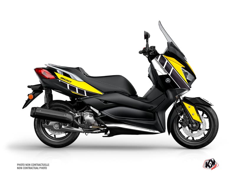 kit graphique maxi-scooter yamaha xmax 300 vintage yamaha jaune