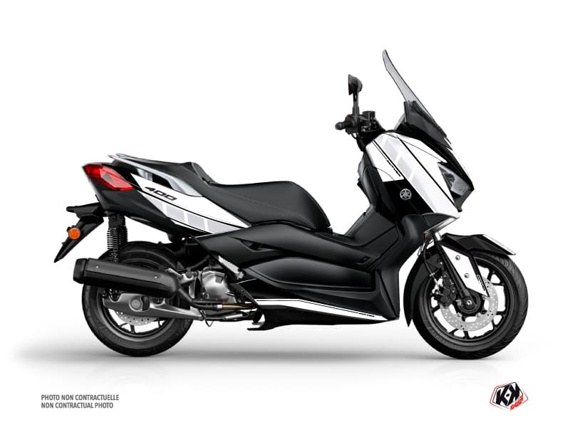 Kit graphique Maxiscooter Vintage Yamaha XMAX 400 Blanc