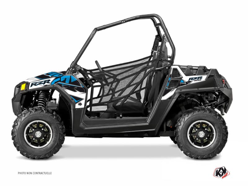 kit graphique ssv polaris rzr 570 visor bleu