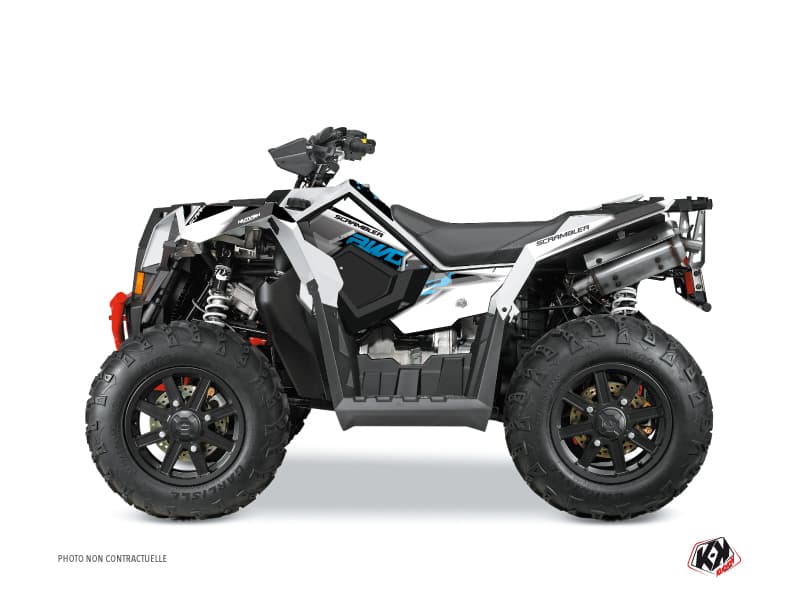 kit graphique quad polaris scrambler 1000 xp visor bleu
