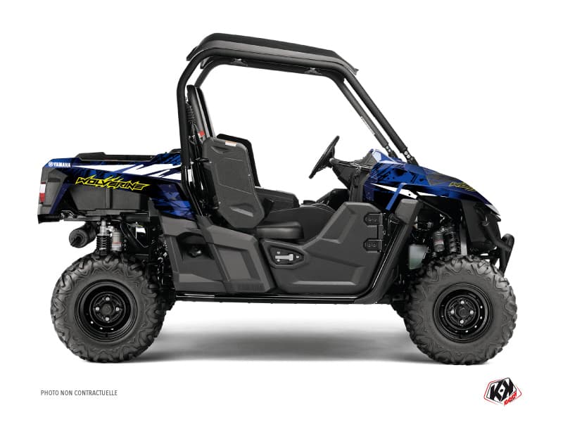kit graphique ssv wild yamaha wolverine-r bleu
