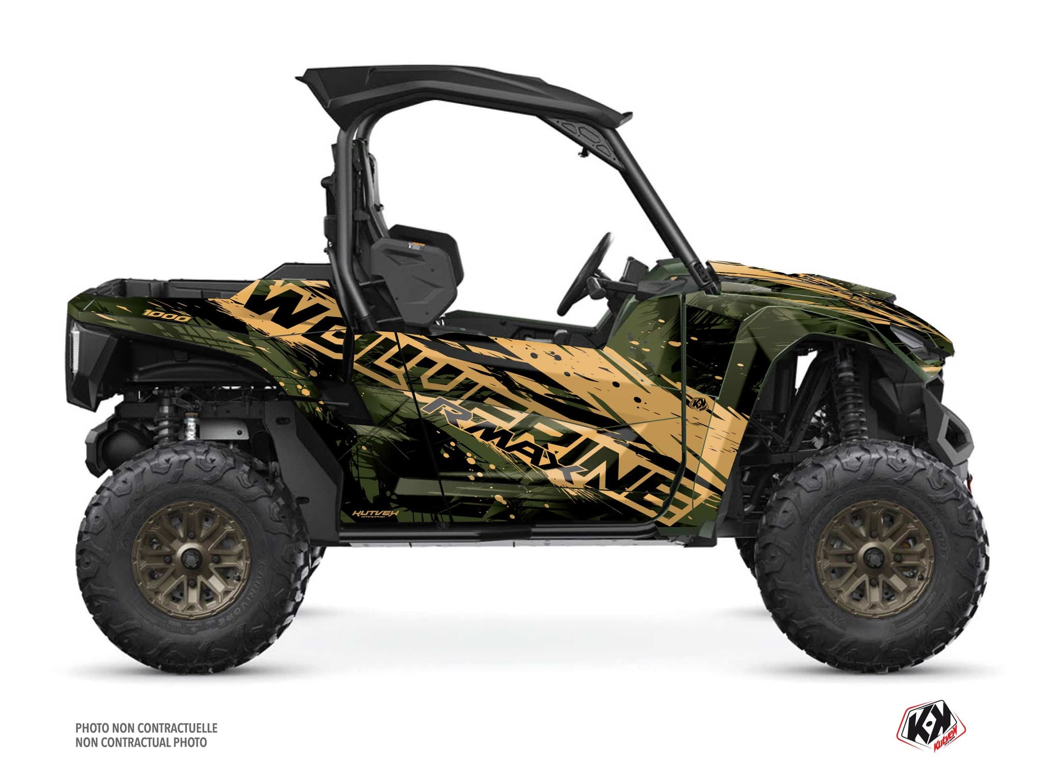 Kit graphique SSV Wild Yamaha Wolverine RMAX Kaki | Yamaha | Kutvek