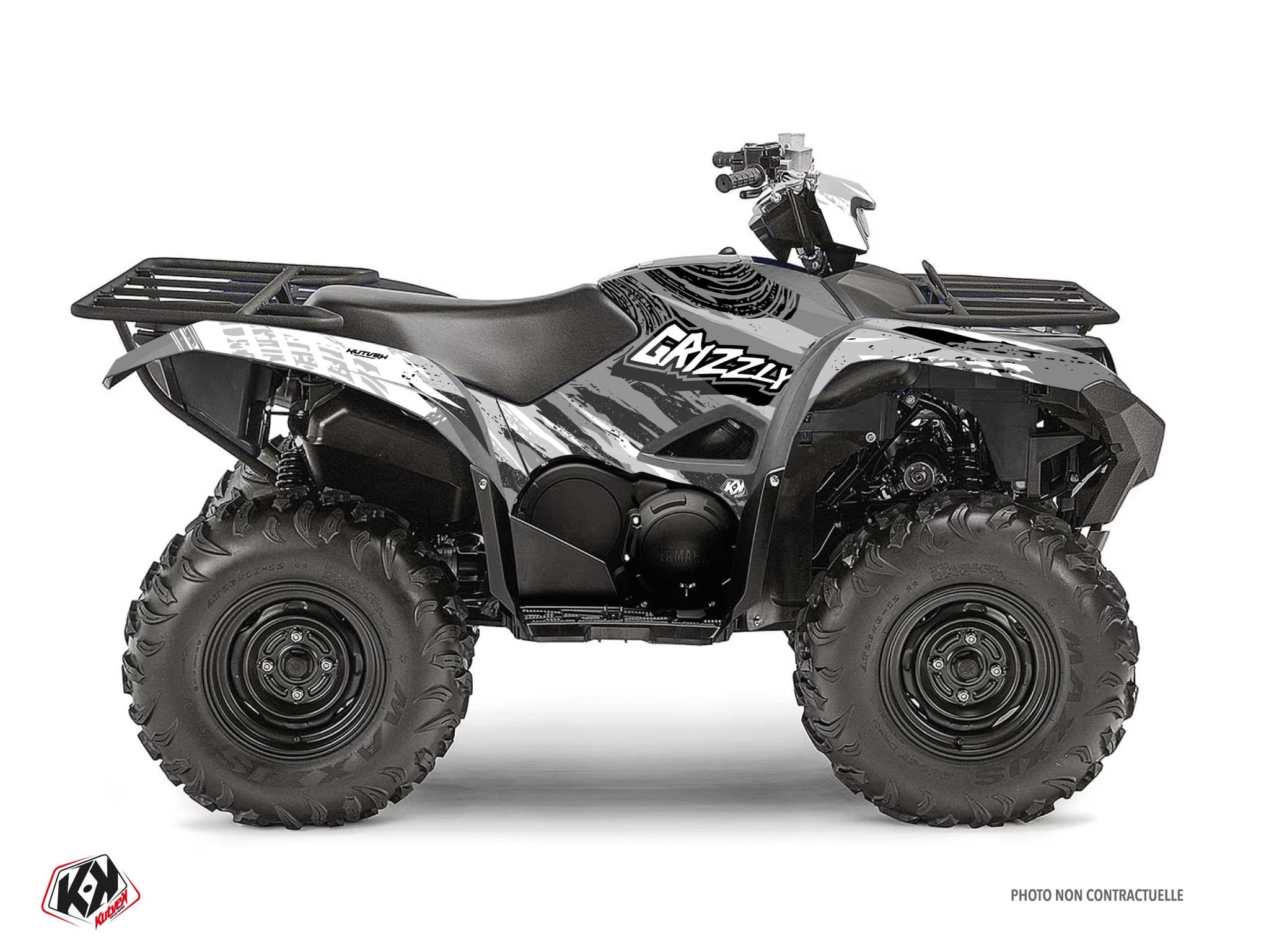 kit graphique quad yamaha grizzly 708 wilder gris
