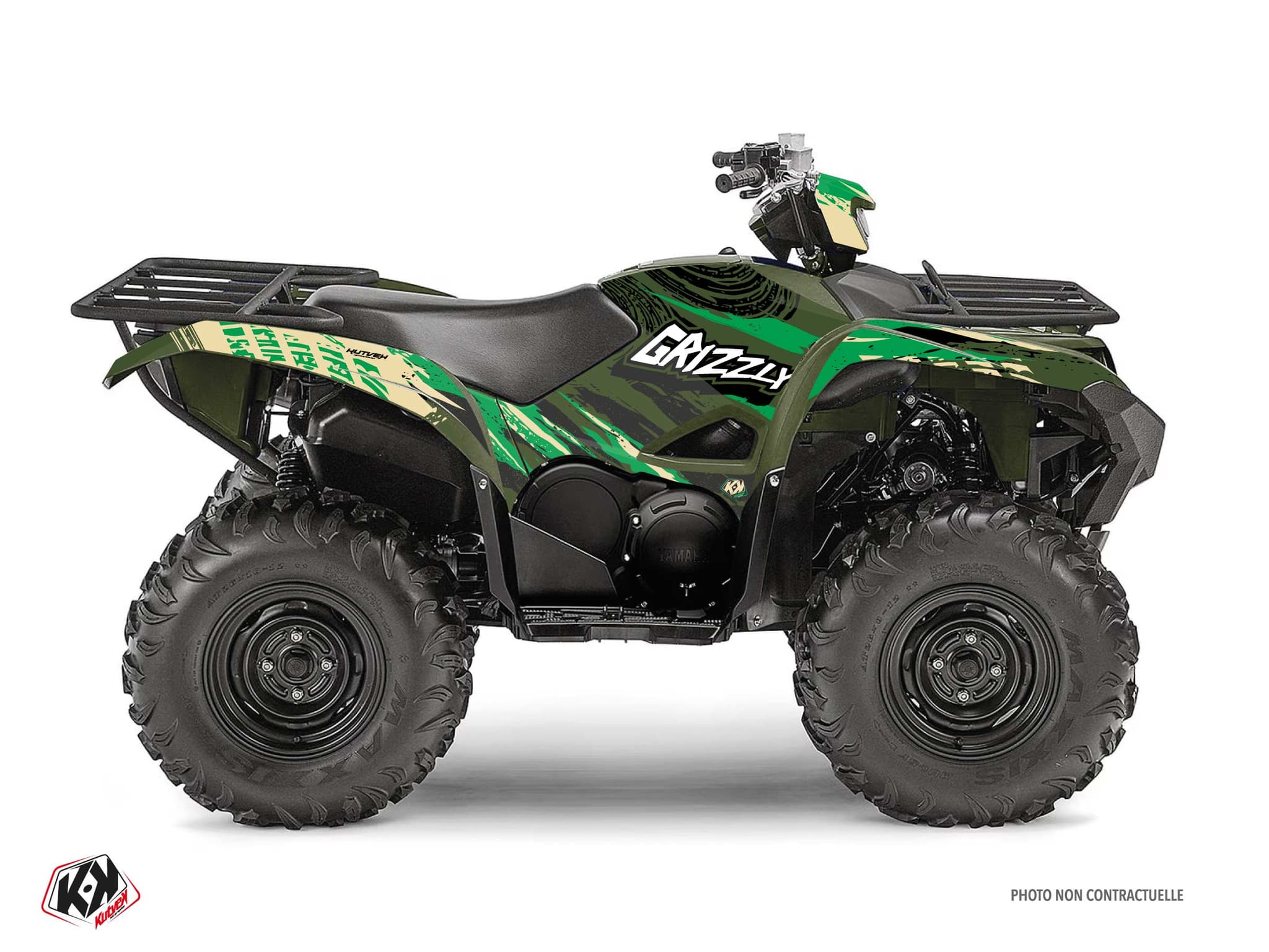 kit graphique quad yamaha grizzly 708 wilder vert