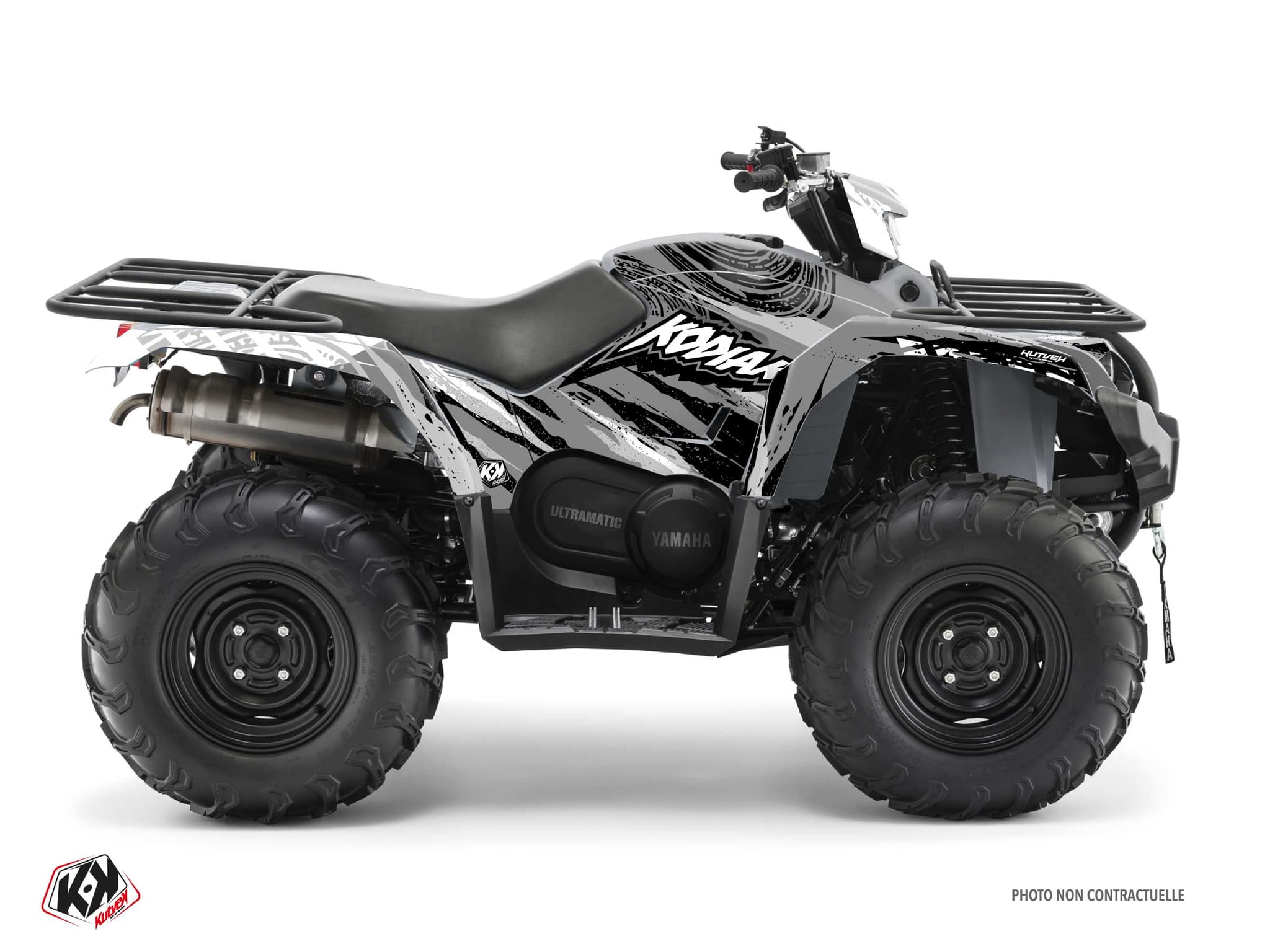 kit graphique quad yamaha kodiak 450 wilder gris