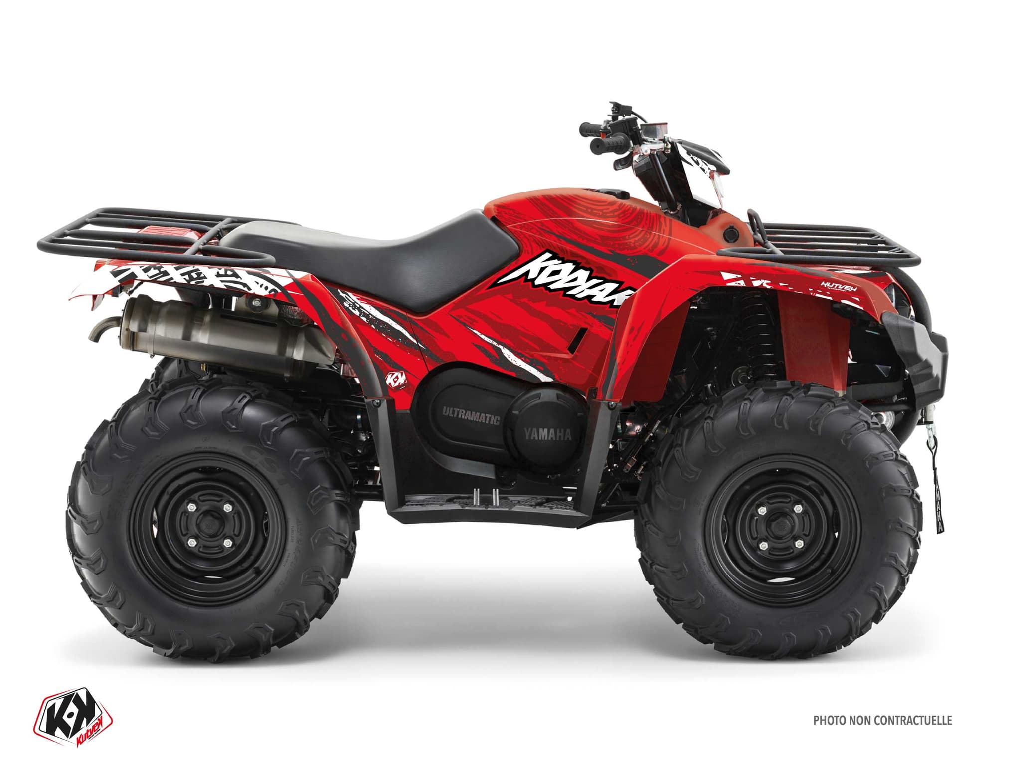 kit graphique quad yamaha kodiak 450 wilder rouge