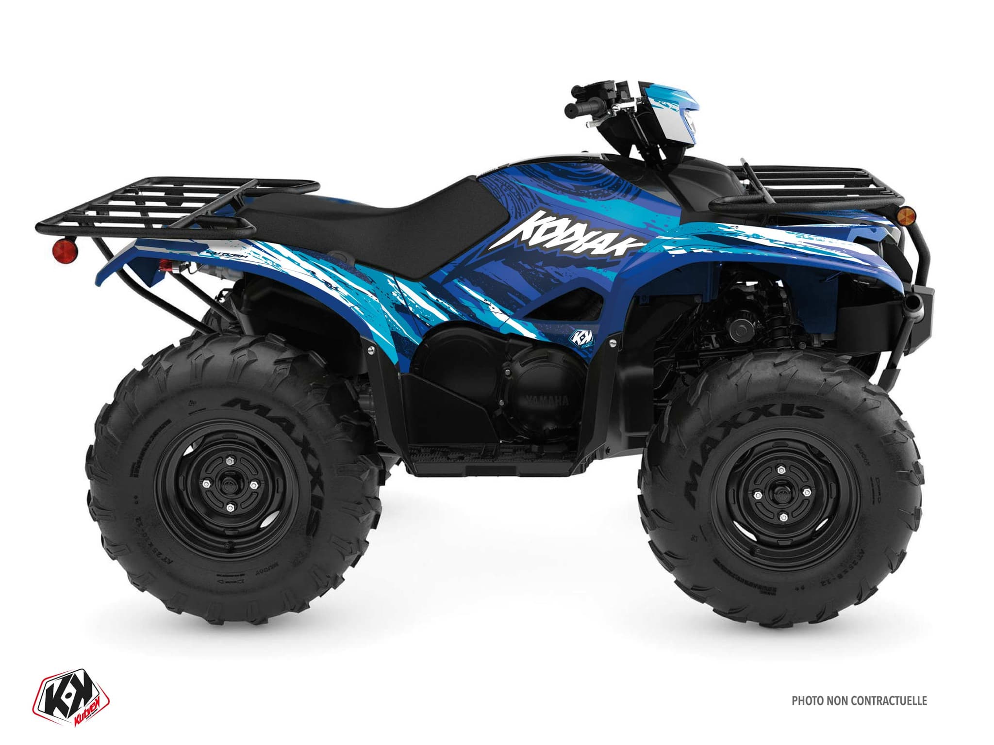 kit graphique quad yamaha kodiak 700 wilder bleu