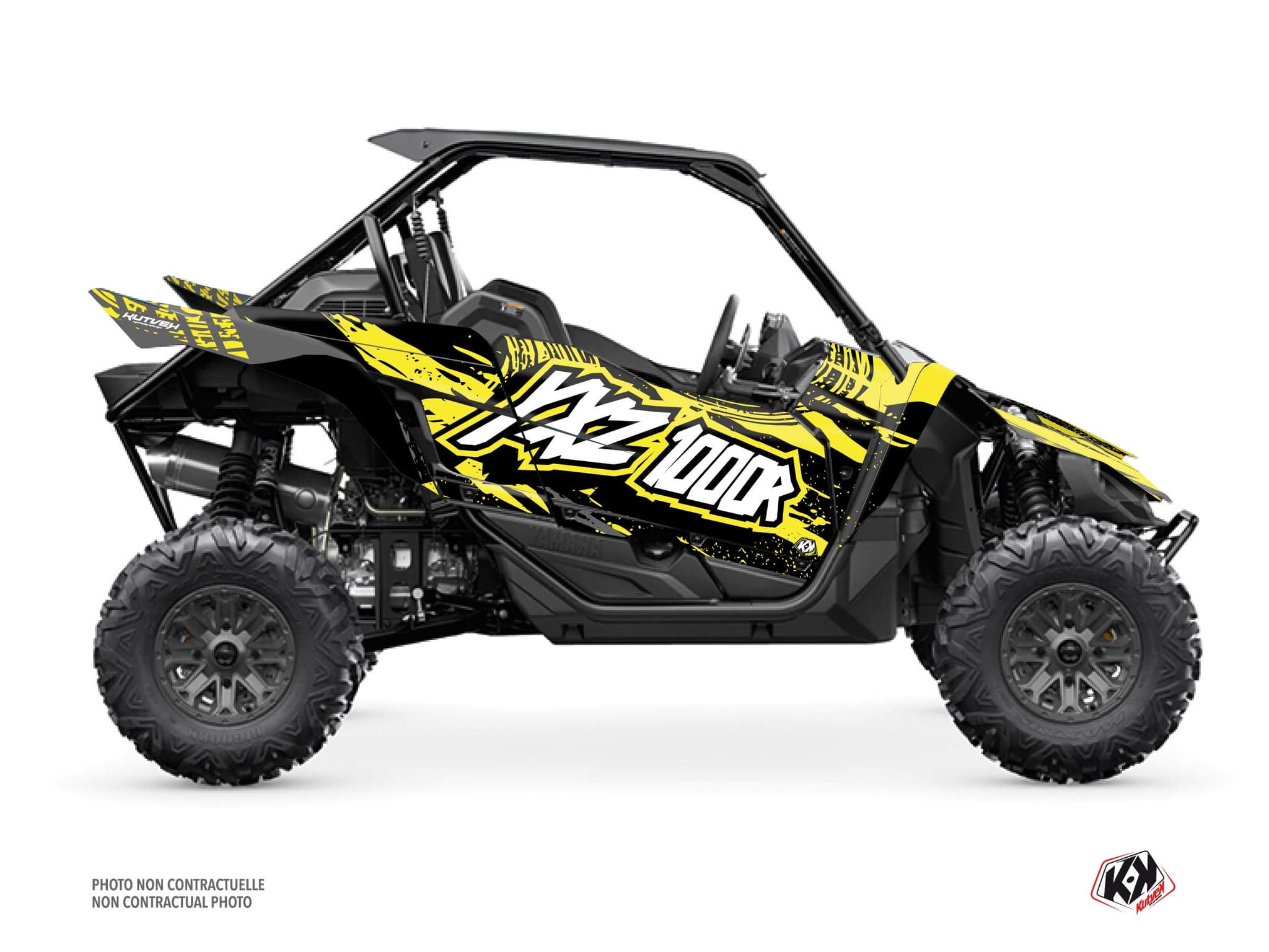 kit graphique ssv yamaha yxz 1000 r wilder noir-jaune