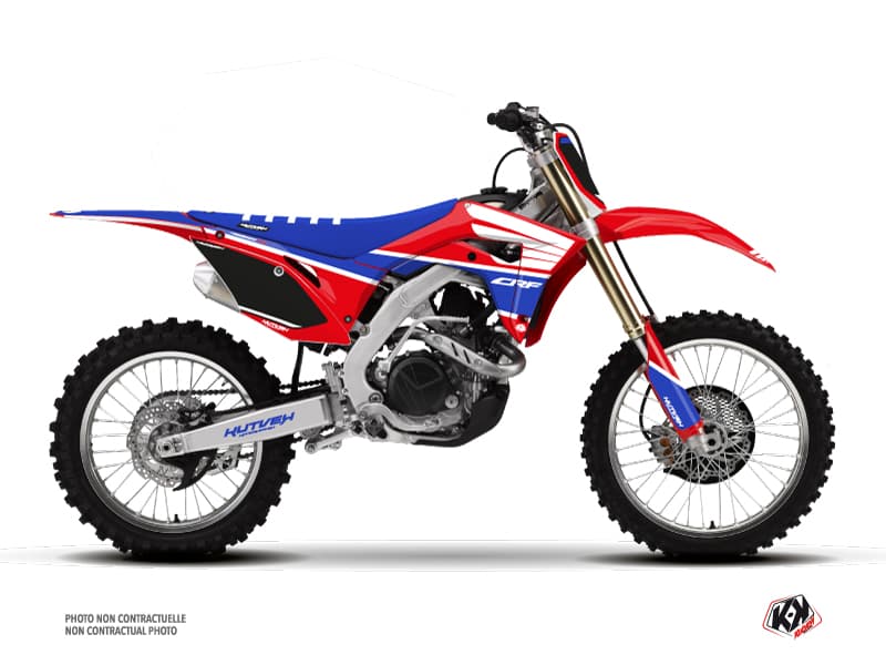 dirt bike honda crf 250 r wing blue graphic kit