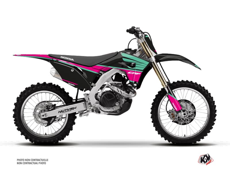 dirt bike honda crf 250 r wing turquoise graphic kit