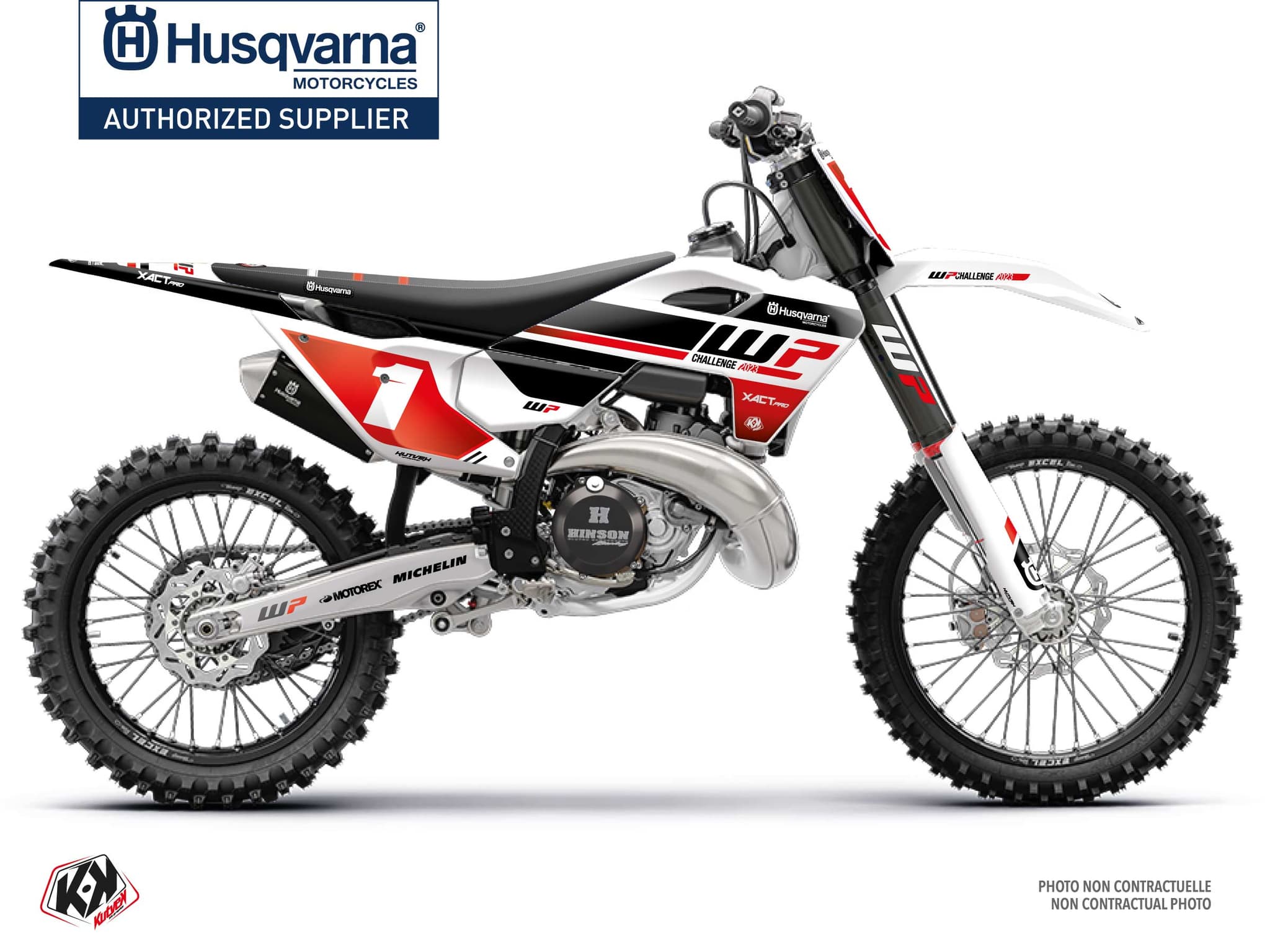 kit graphique motocross husqvarna tc 125 wp23 blanc | Husqvarna | Kutvek