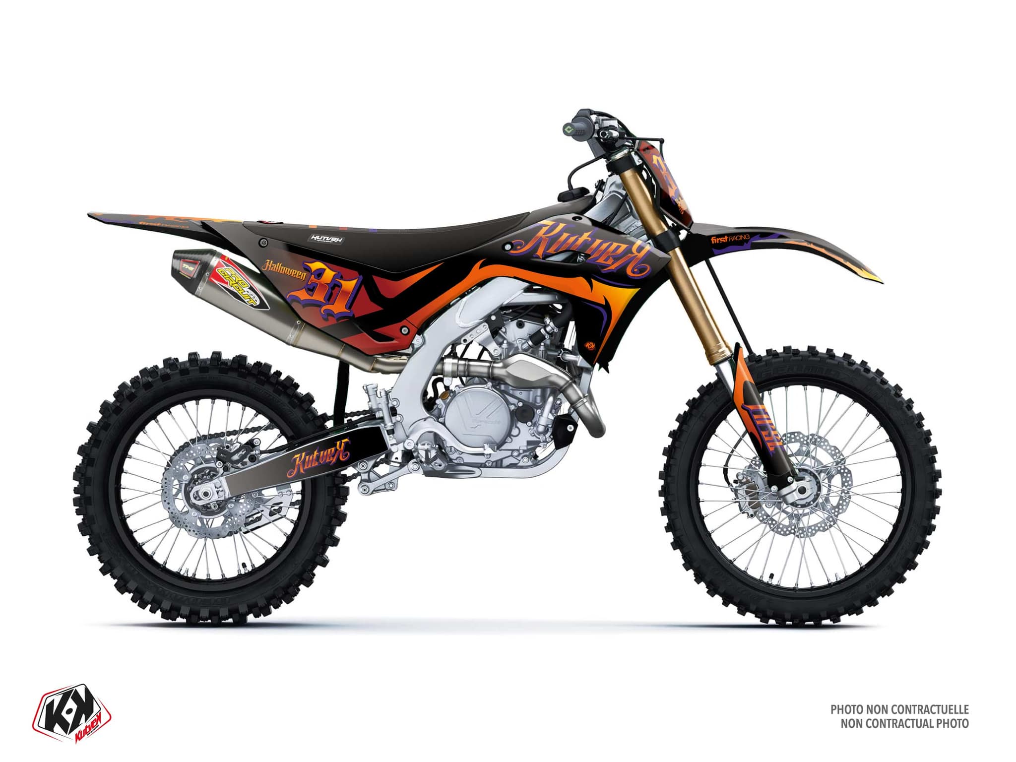 dirt bike kawasaki kx 450 f wrath graphic kit
