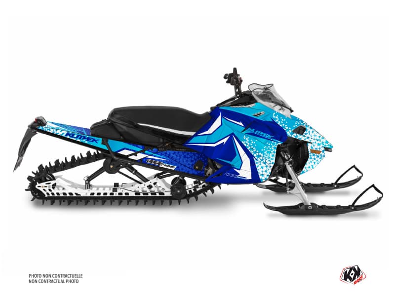 kit déco motoneige yamaha mountain max gage bleu