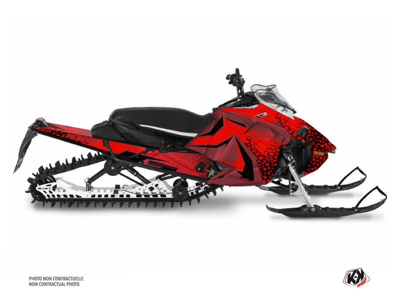 kit déco motoneige yamaha mountain max gage rouge
