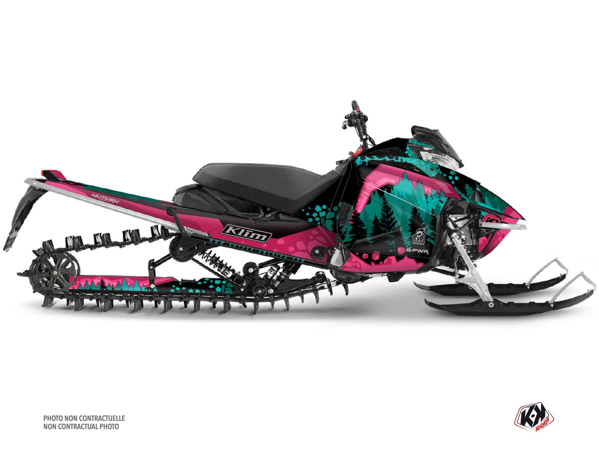kit déco motoneige yamaha sx venom mountain garnet rose