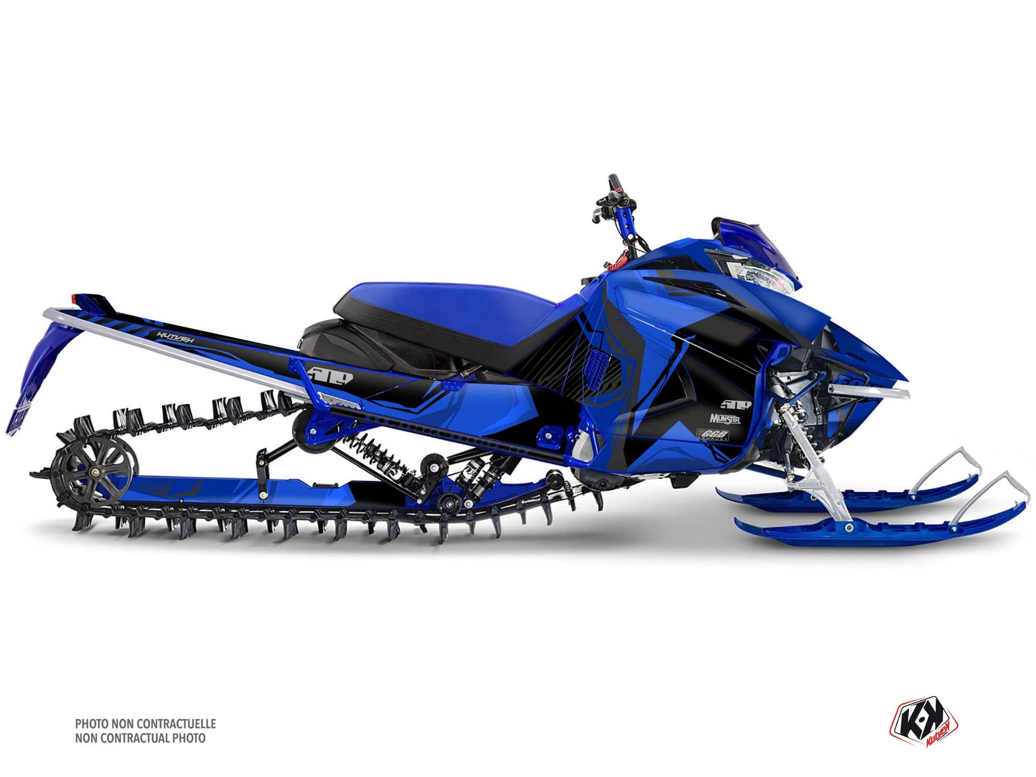 kit déco motoneige yamaha sx venom mountain kliff bleu