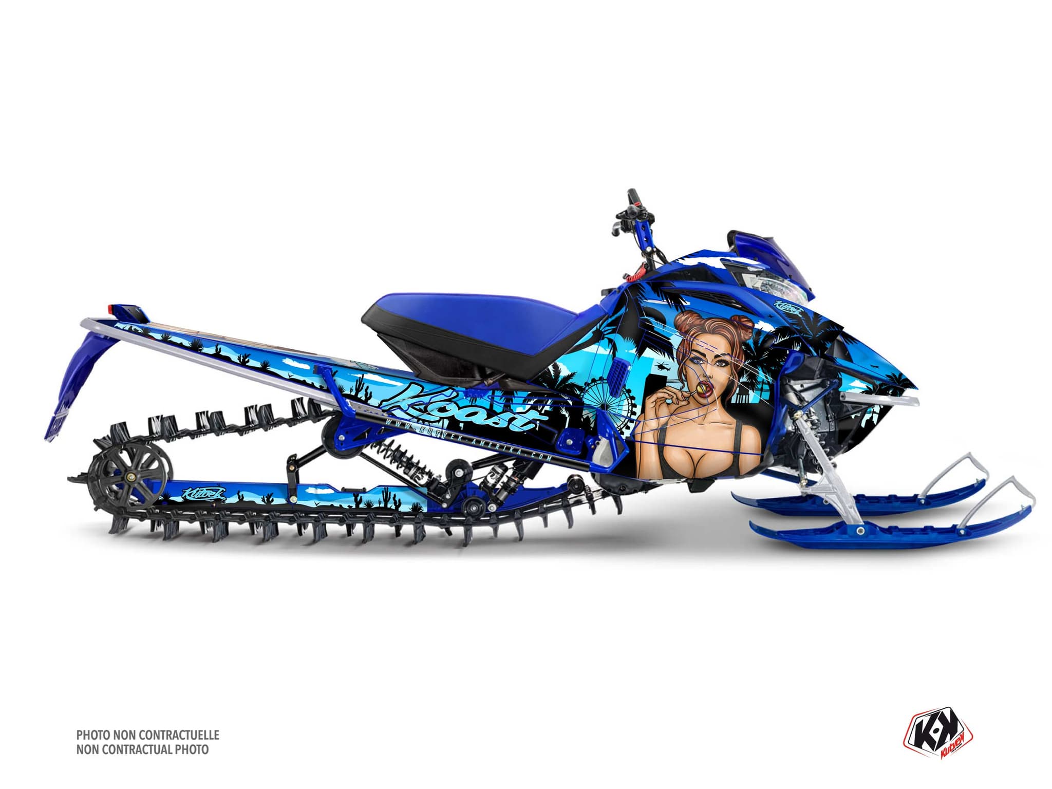kit déco motoneige yamaha sx venom mountain koast bleu