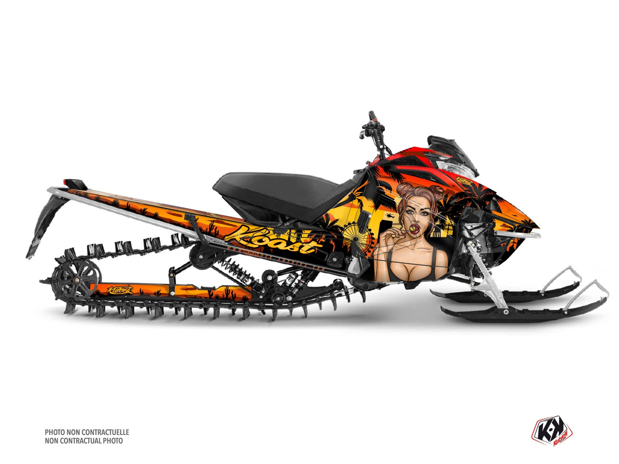 kit déco motoneige yamaha sx venom mountain koast jaune