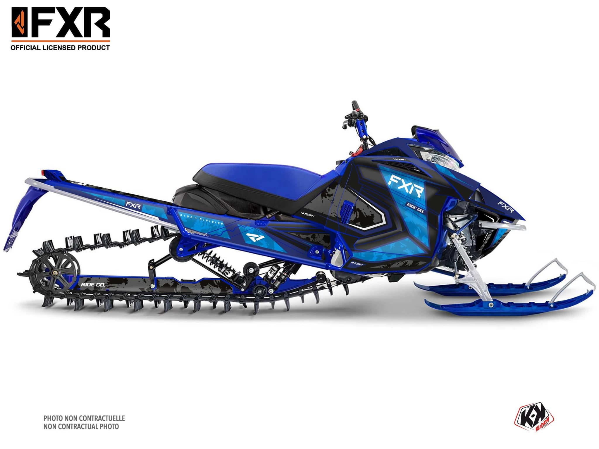 kit déco motoneige yamaha sx venom mountain likens bleu