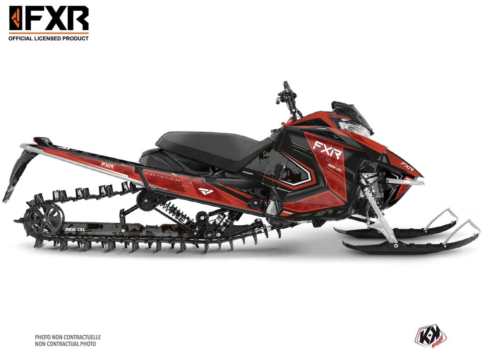 kit déco motoneige yamaha sx venom mountain likens rouge