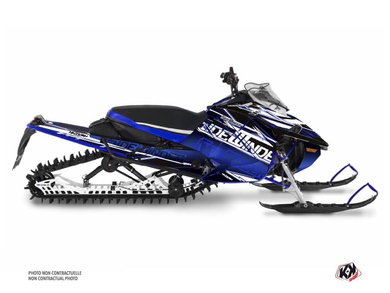 kit déco motoneige yamaha mountain max mission bleu