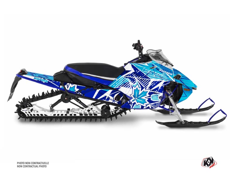 kit déco motoneige yamaha mountain max requiem bleu