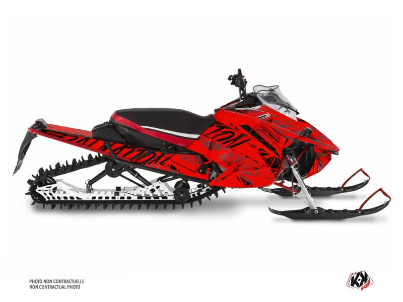 kit déco motoneige yamaha mountain max salvation rouge
