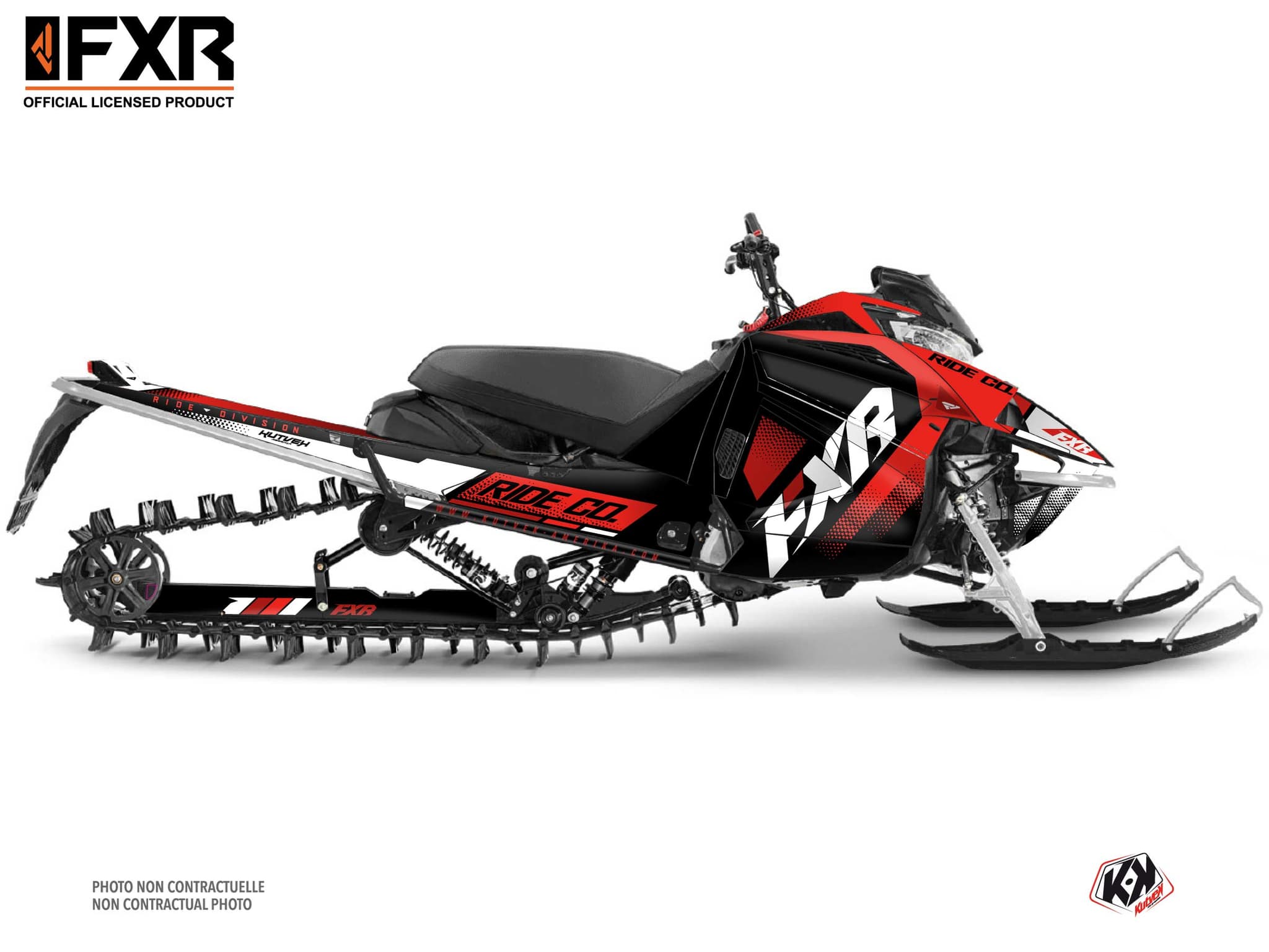 kit déco motoneige yamaha sx venom mountain skal rouge-blanc