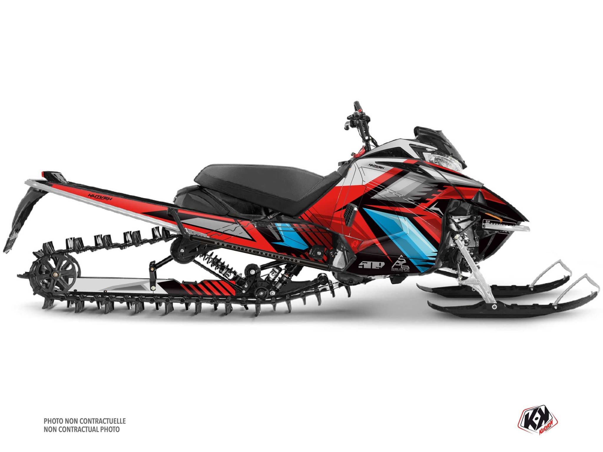 kit déco motoneige yamaha sx venom mountain squadron rouge